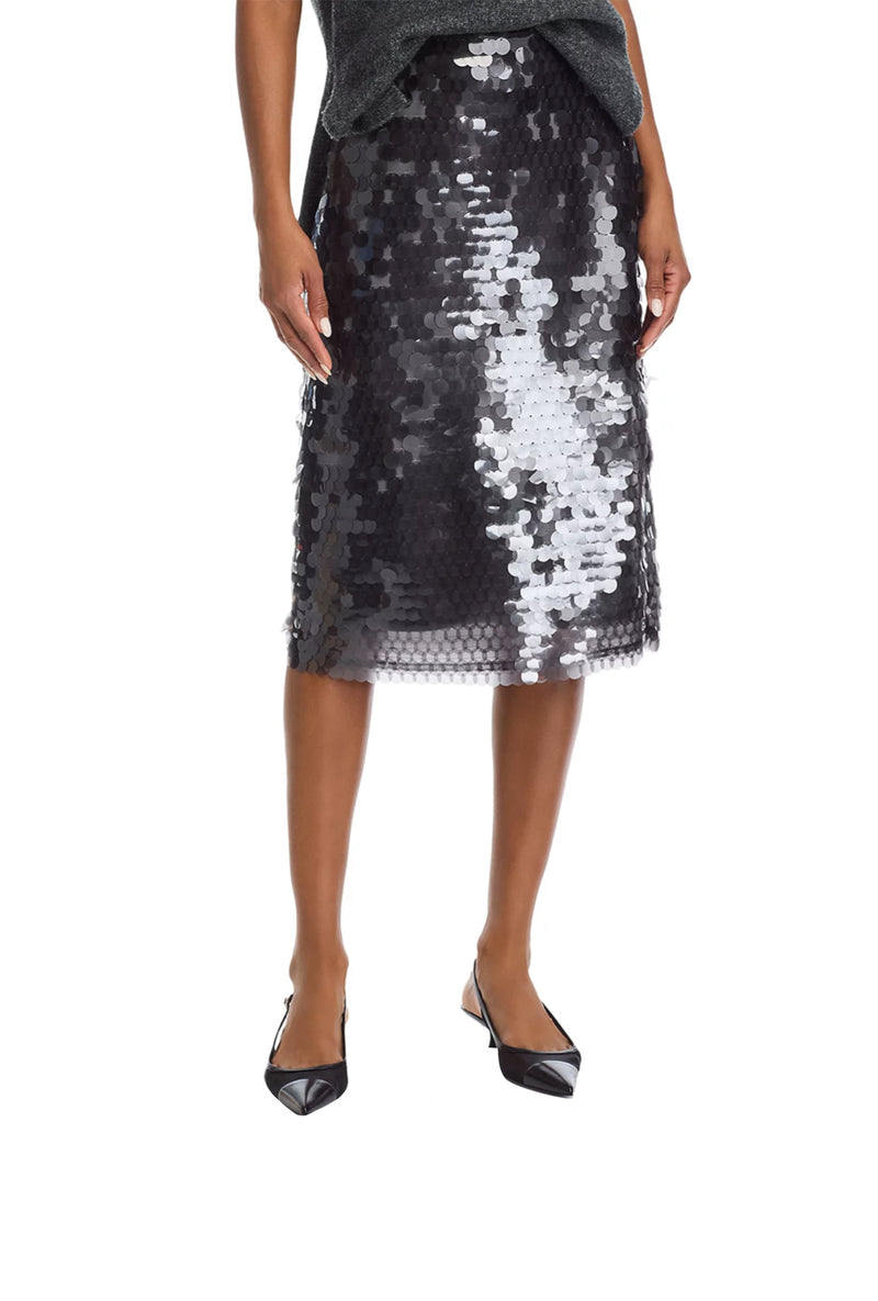 ALL THAT GLITTERS SEQUIN MIDI SKIRT