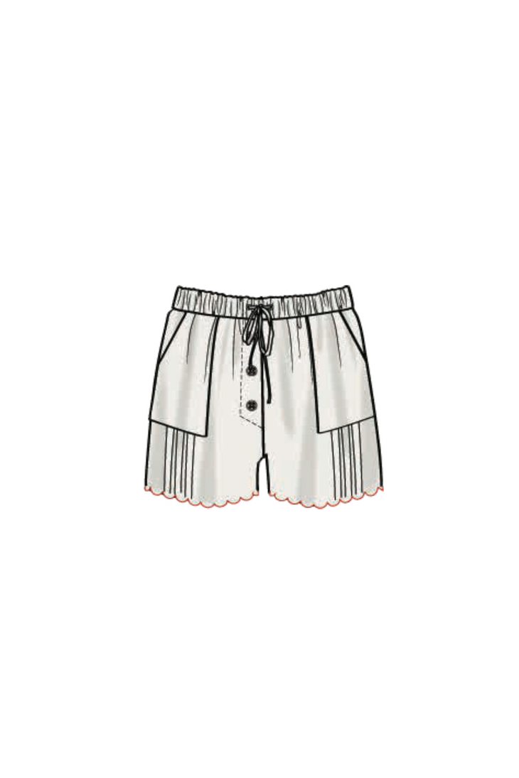 ELENA EMBROIDERED SHORT