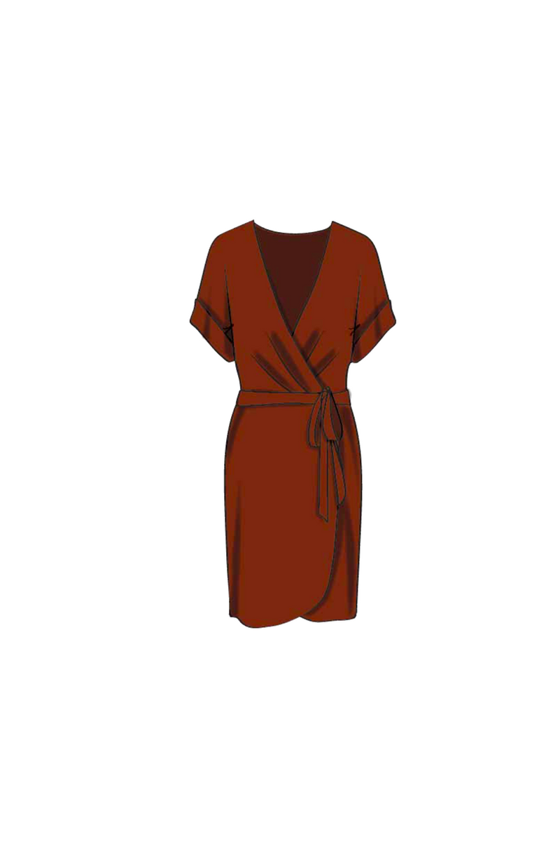 DOLMAN WRAP DRESS