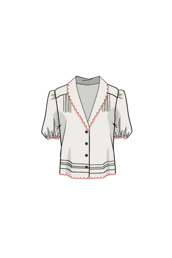 ELENA EMBROIDERED TOP