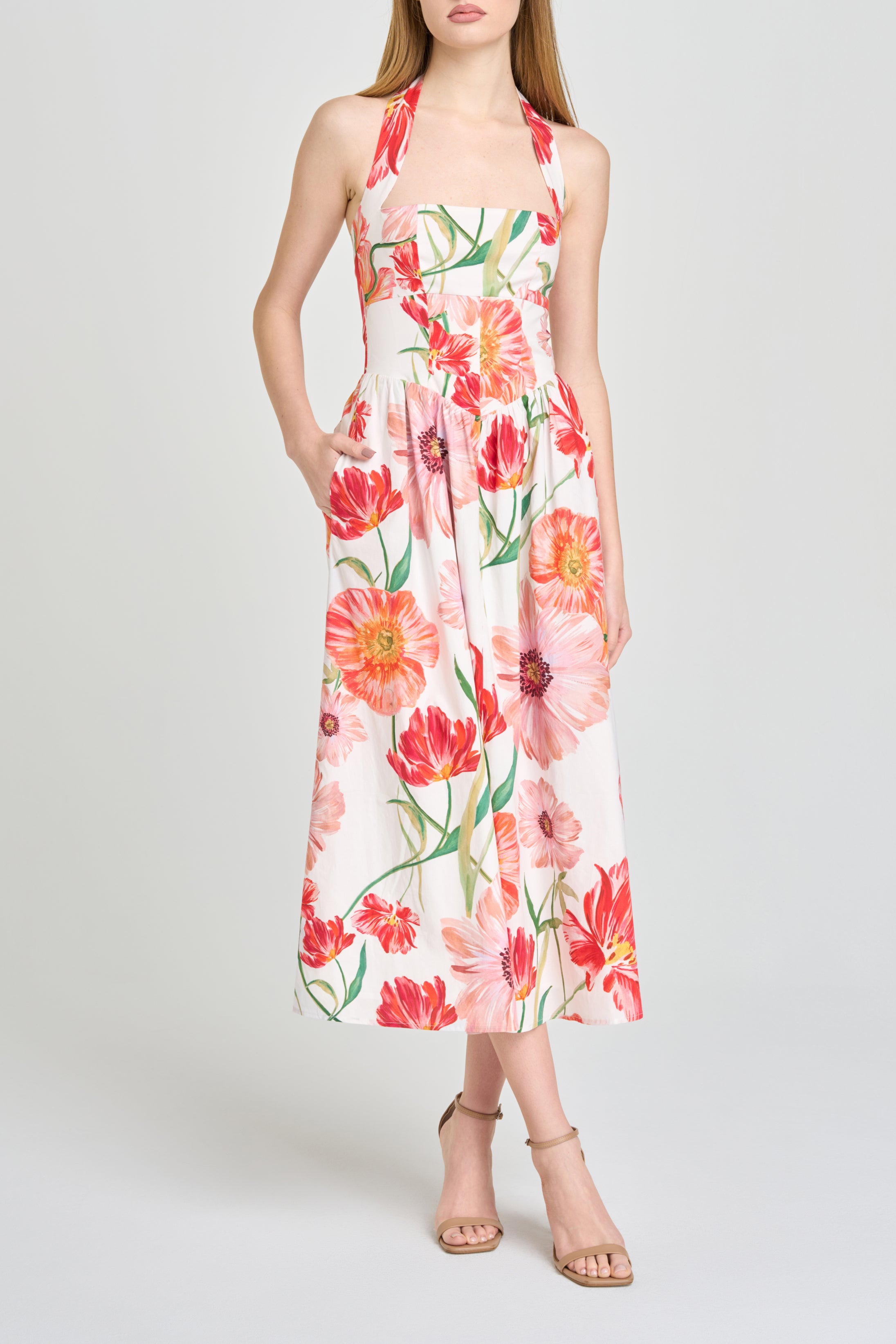 Camellia Halter Dress