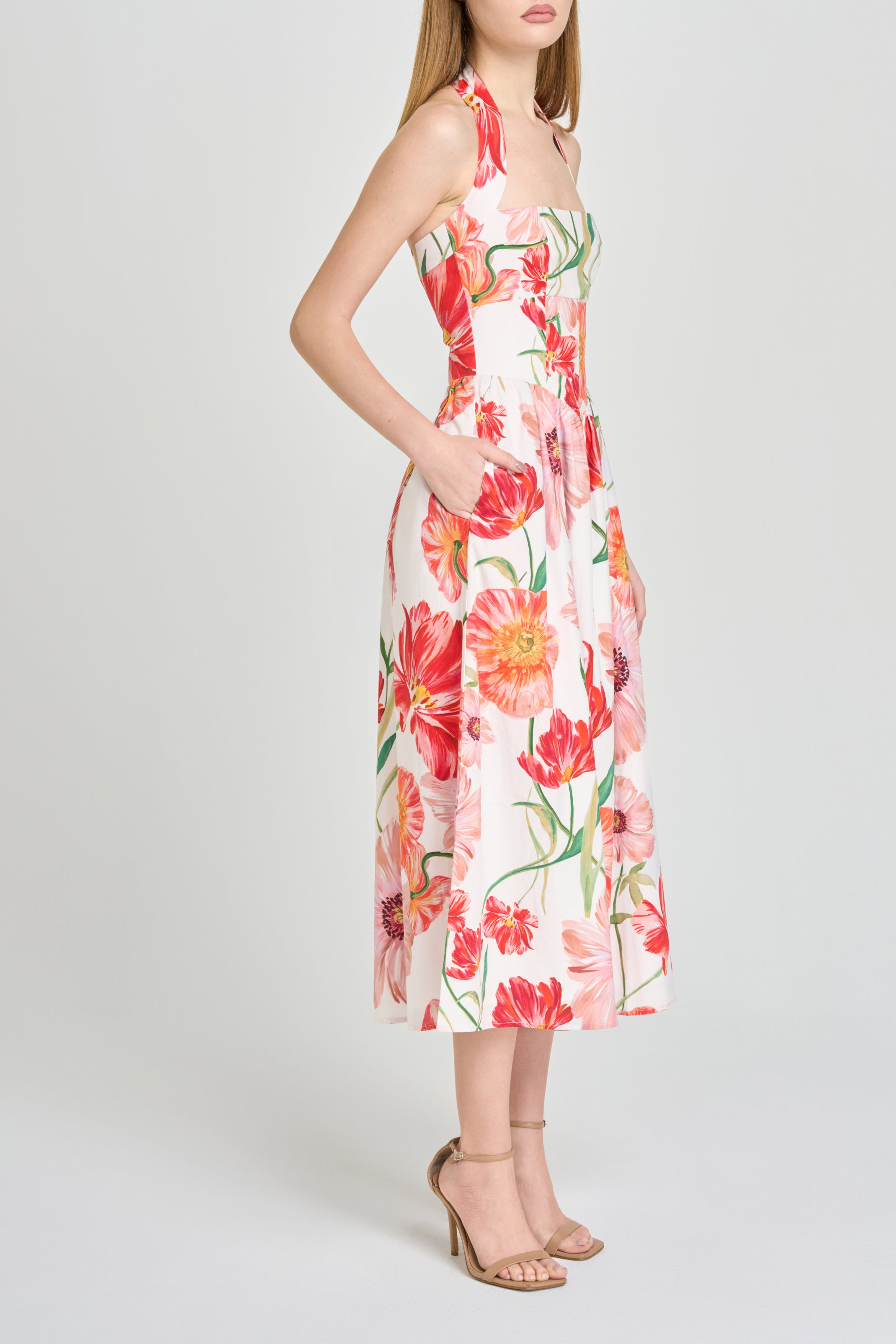 Camellia Halter Dress