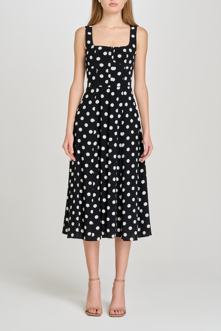 LEONIE CORSET MIDI DRESS