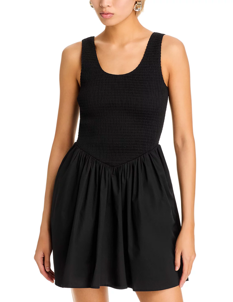 DANA SMOCKED MINI DRESS
