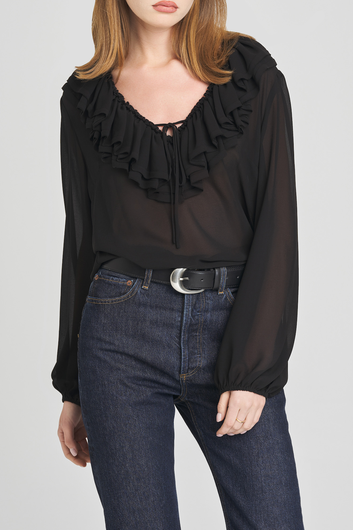 AGNES RUFFLE BLOUSE