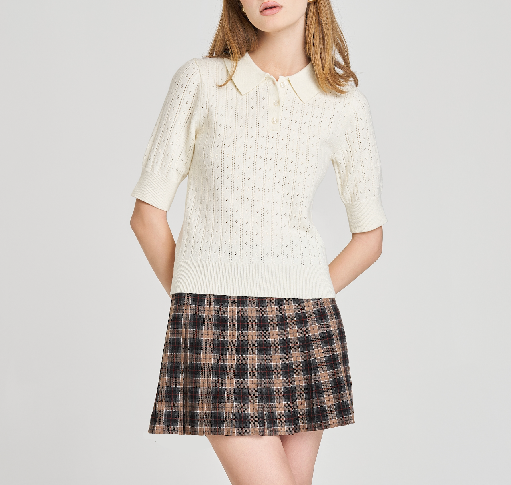 TAYLOR POINTELLE SWEATER