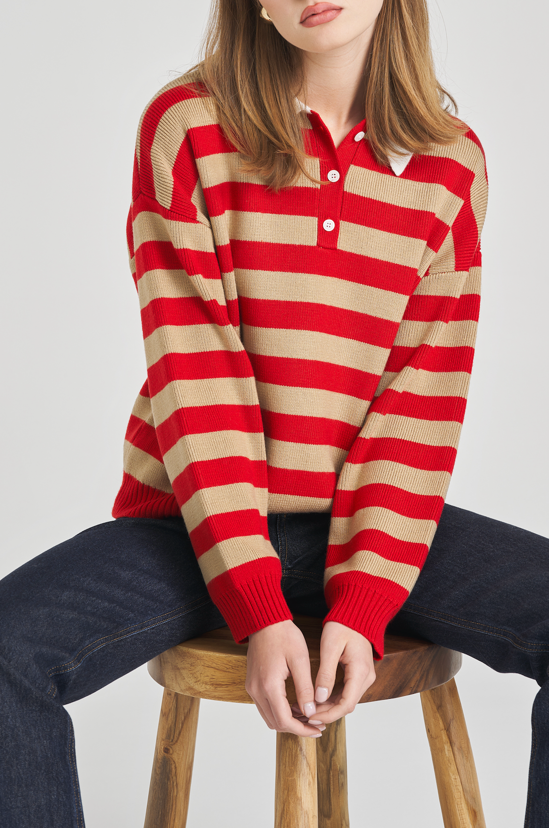 LOGAN STRIPE PULLOVER
