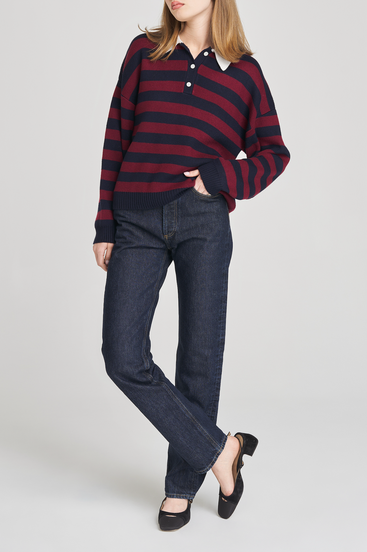 LOGAN STRIPE PULLOVER