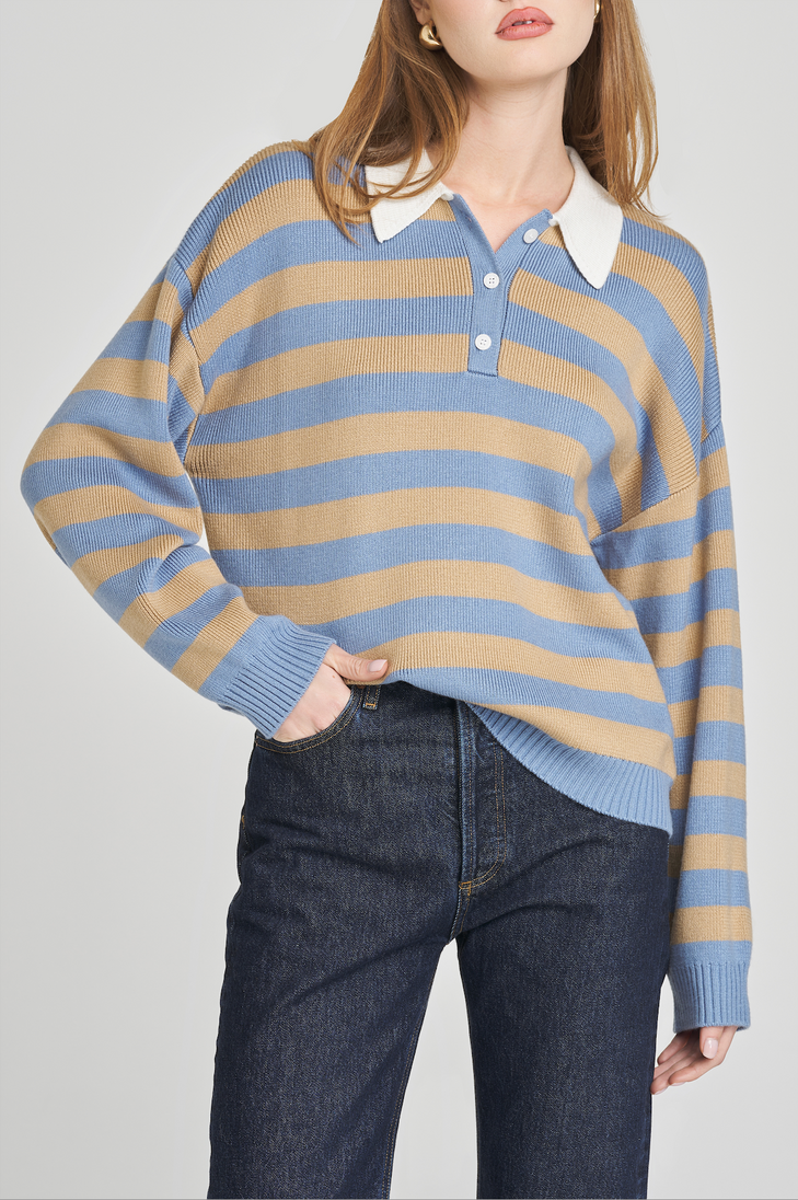LOGAN STRIPE PULLOVER