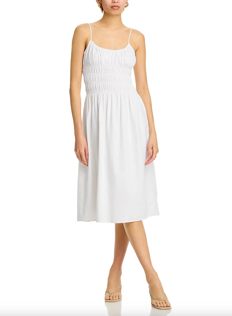 ISABELLE SMOCKED MIDI DRESS