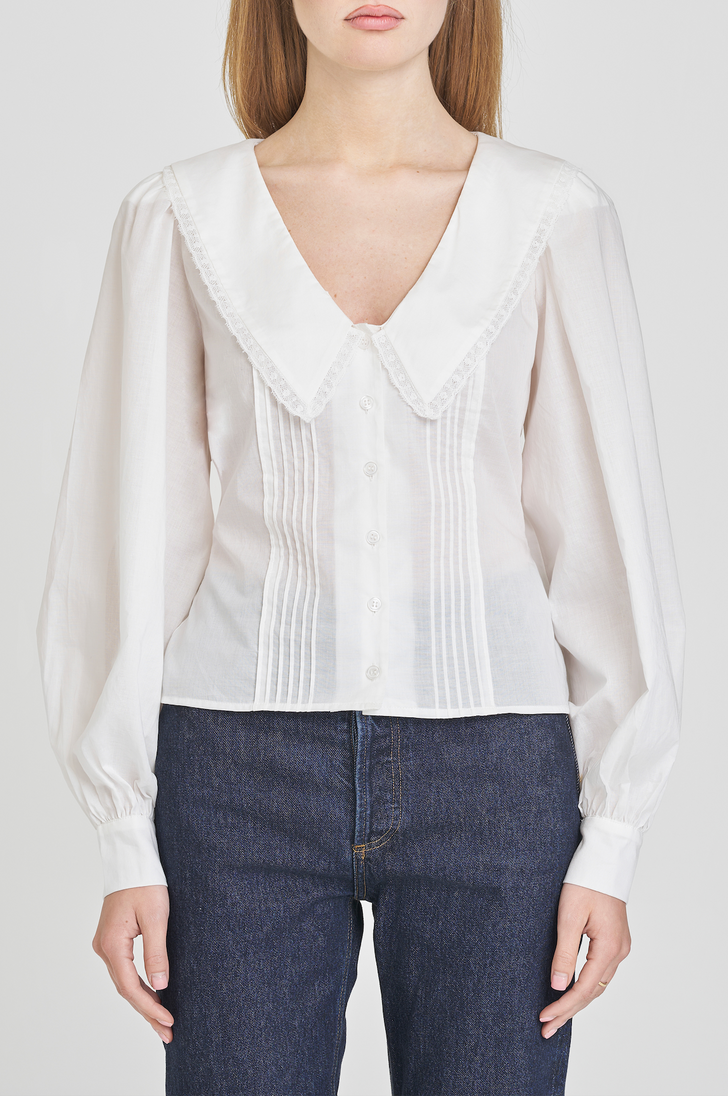 CYNTHIA COLLARED BLOUSE