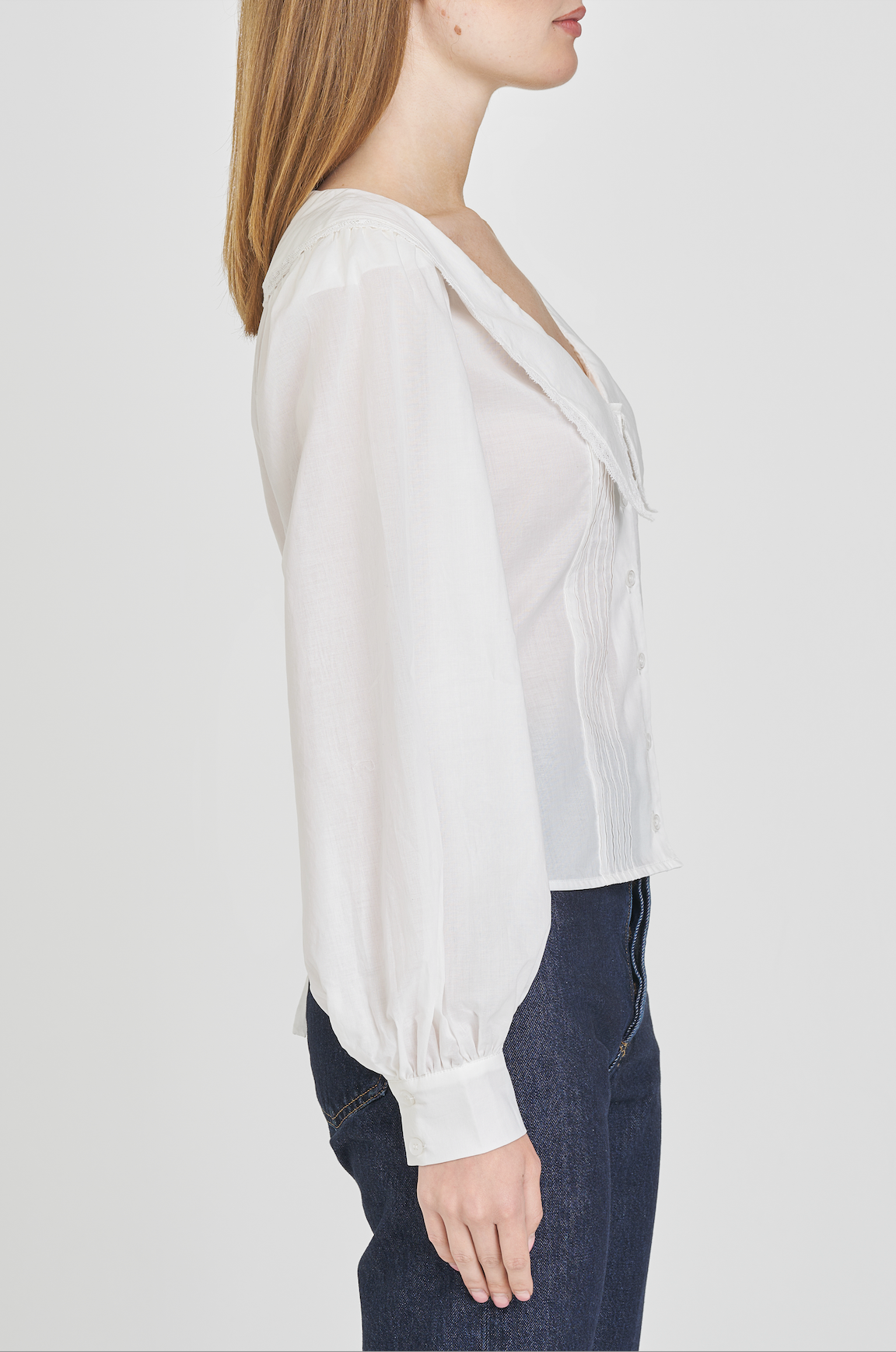 CYNTHIA COLLARED BLOUSE