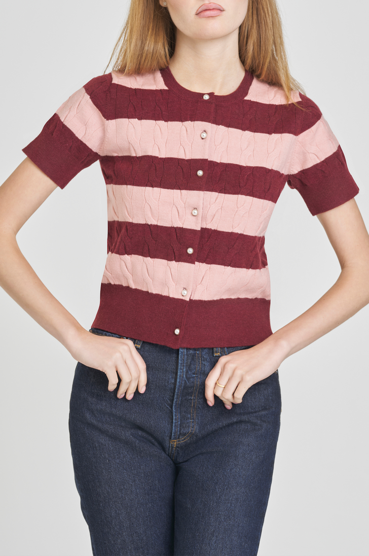 LUCILLE SHORT SLEEVE CARDIGAN