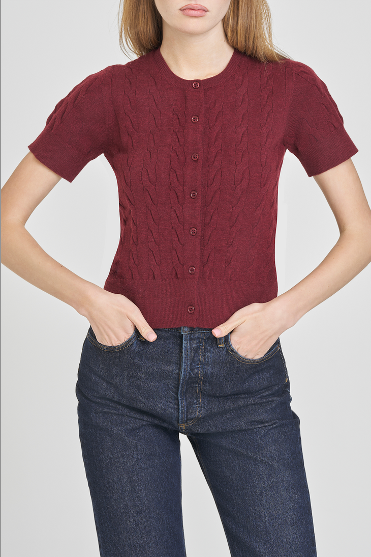 MALLIE SHORT SLEEVE CARDIGAN