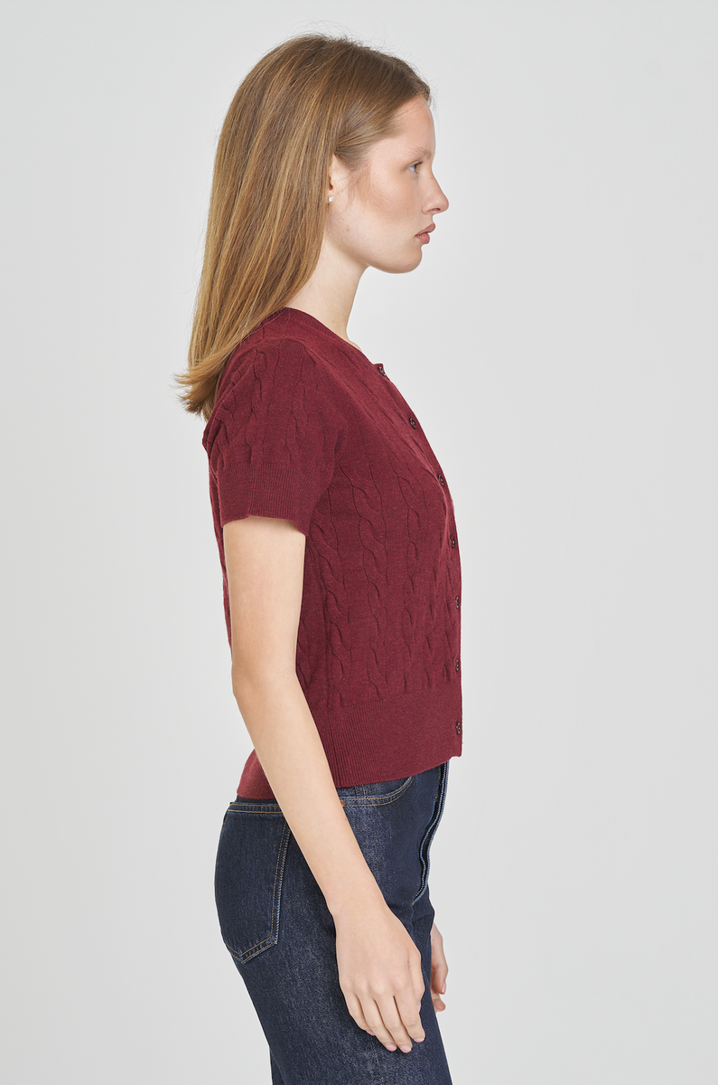 MALLIE SHORT SLEEVE CARDIGAN