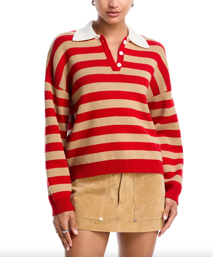 CINDY STRIPED PULLOVER