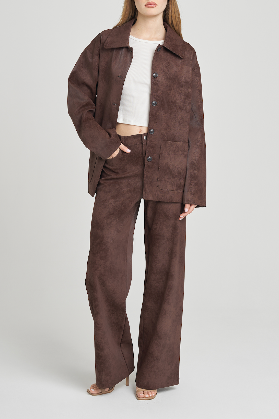 FREYA FAUX SUEDE PANT