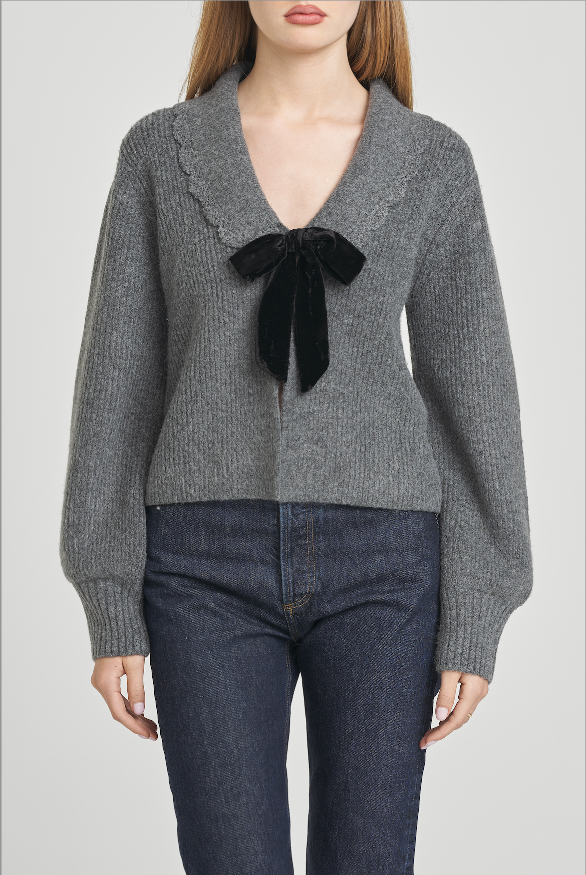 SLOANE BOW CARDIGAN