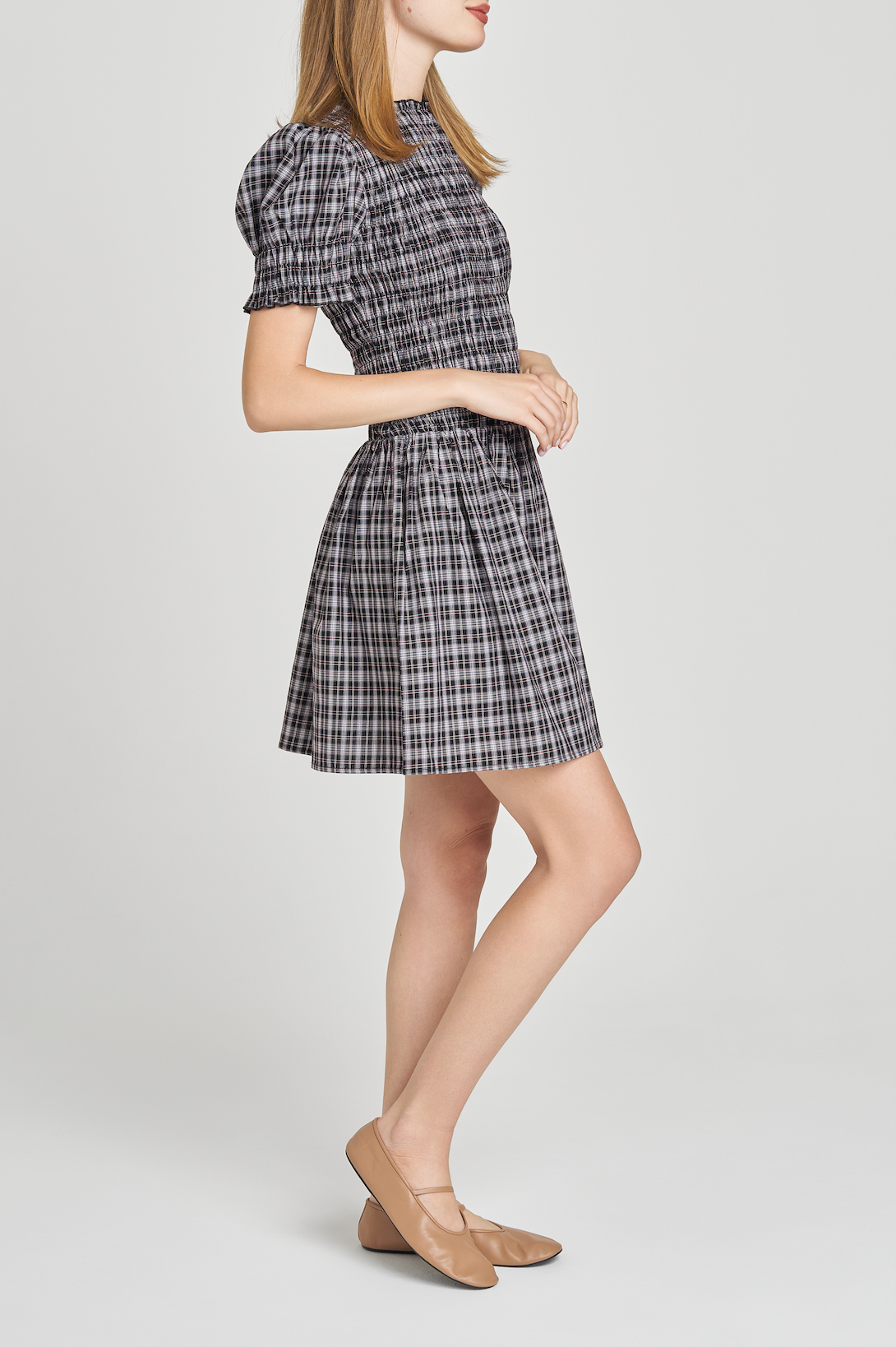 ELOISE SMOCKED MINI DRESS