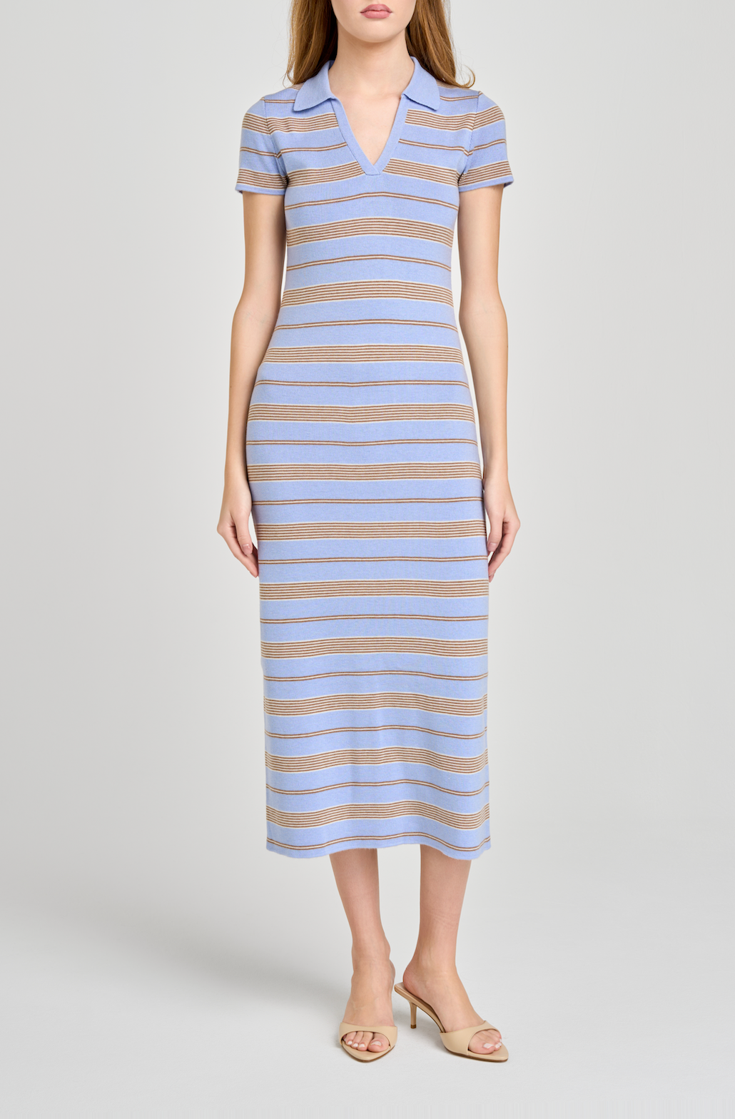 CARTER STRIPED SWEATER DRESS