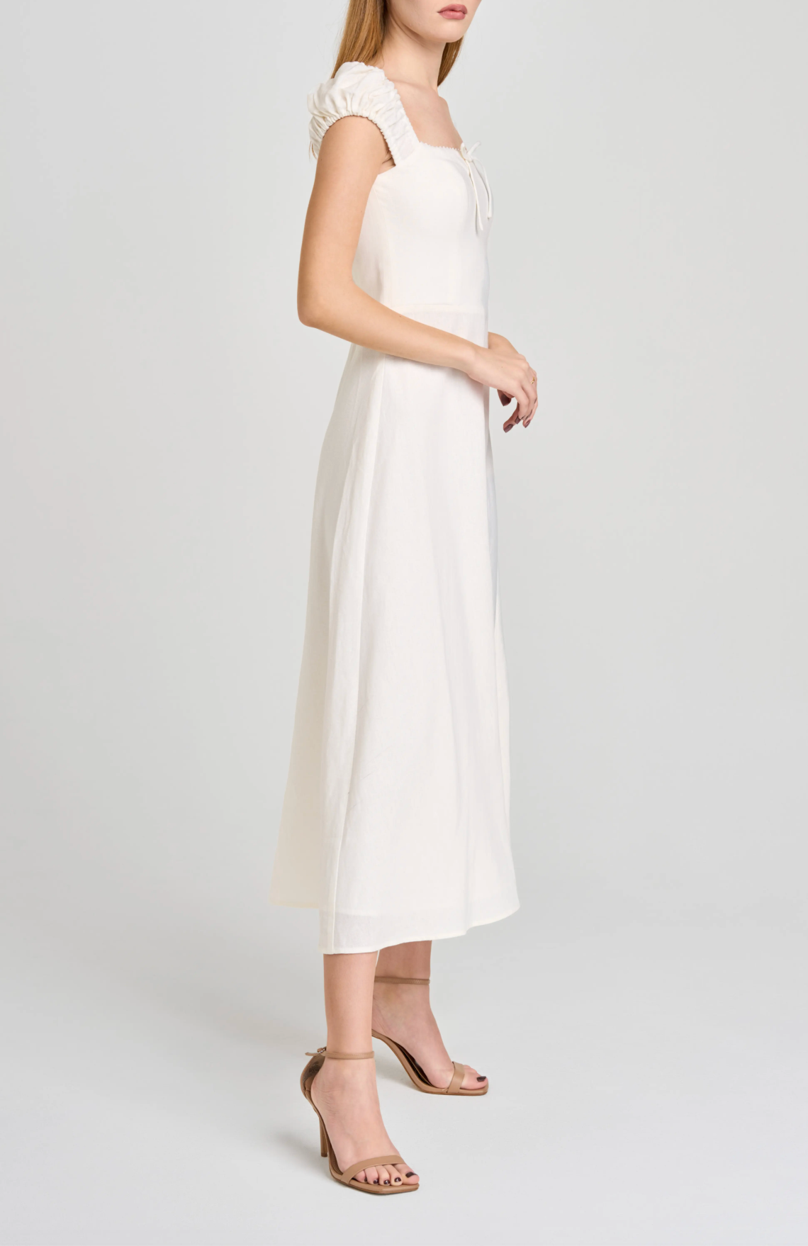 CARINA CAP SLEEVE MIDI DRESS