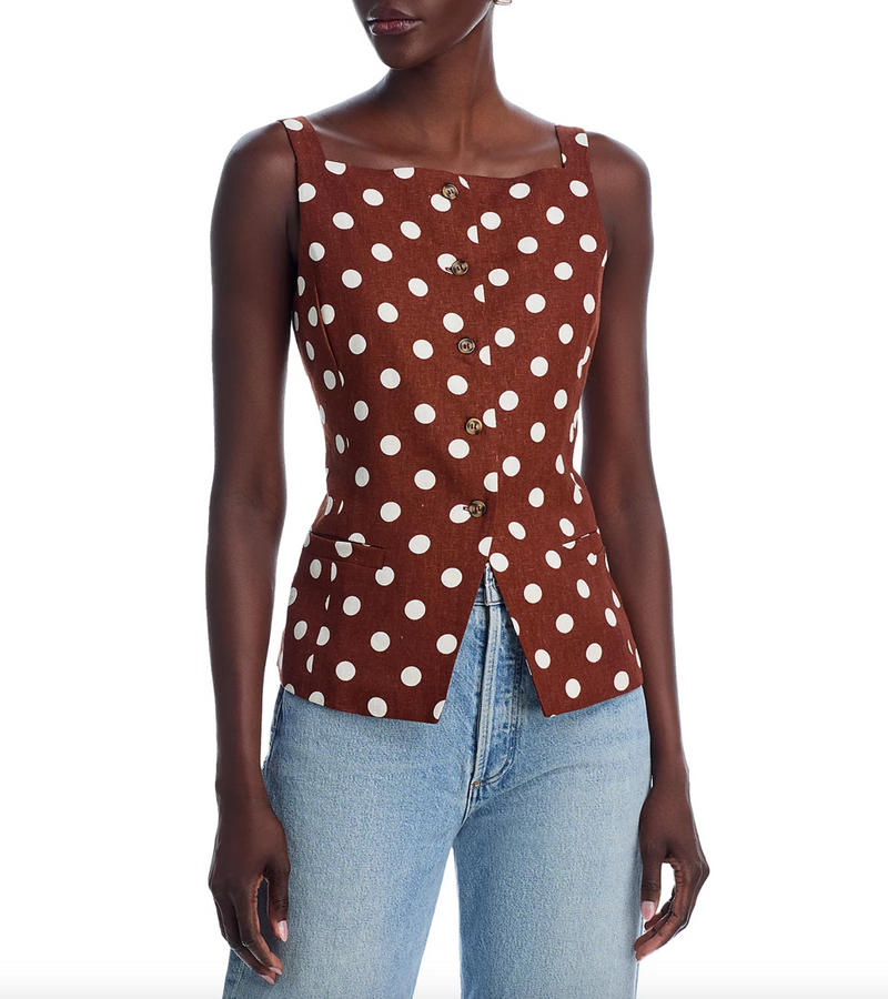 JOAN BUTTON FRONT TOP