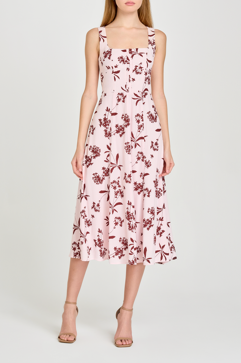 LEONIE CORSET MIDI DRESS