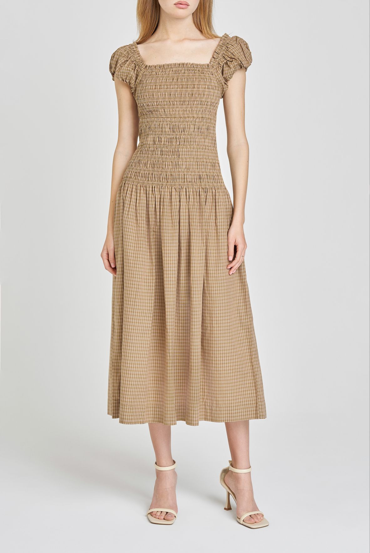 CASSIDY SMOCKED MIDI DRESS