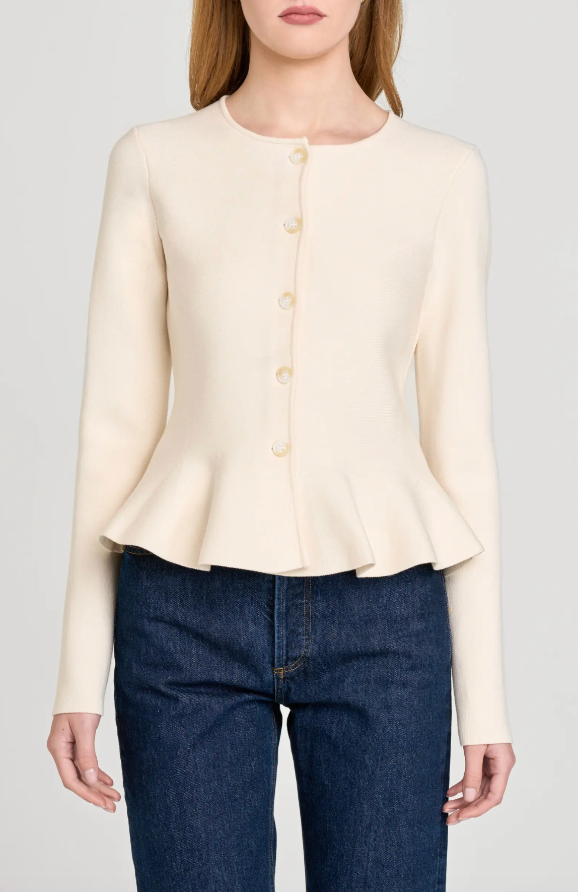 BROOKLYN PEPLUM CARDIGAN