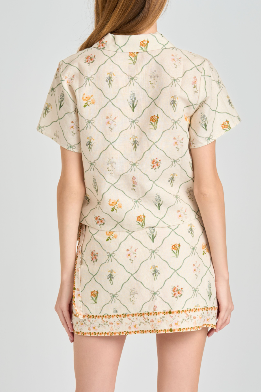 Amelia Linen Short Sleeve Top