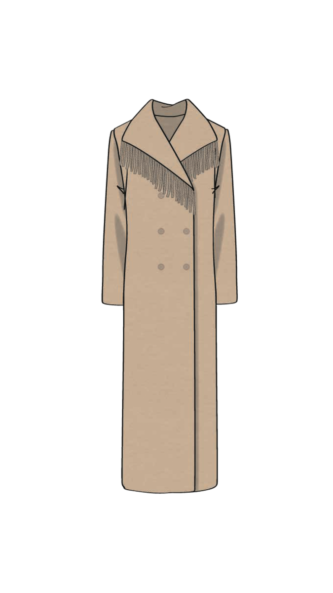 GREYSON FRINGE COAT