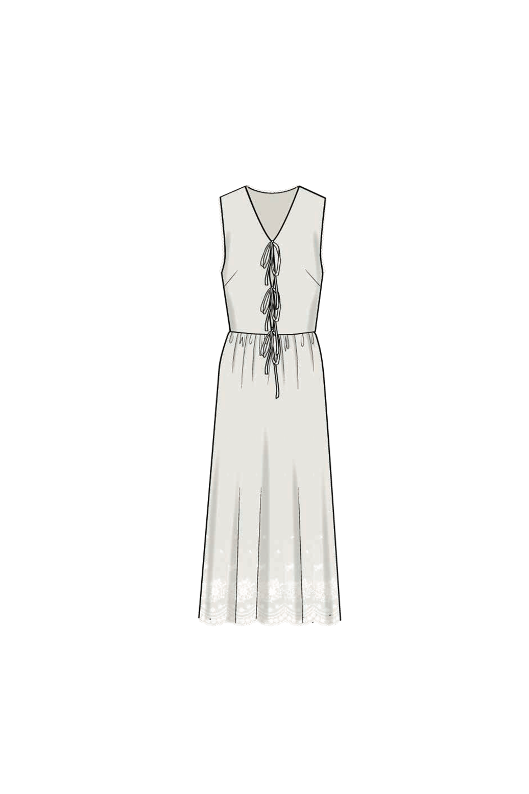 SANDY EYELET MIDI DRESS