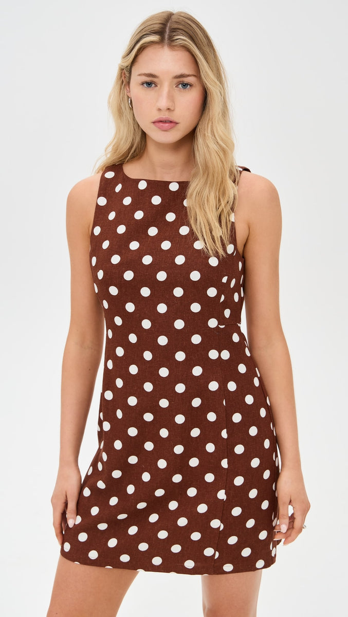 POLKA DOT MINI DRESS
