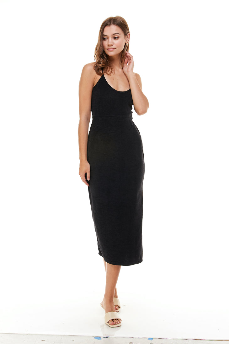 WINONA BACKLESS MIIDI DRESS