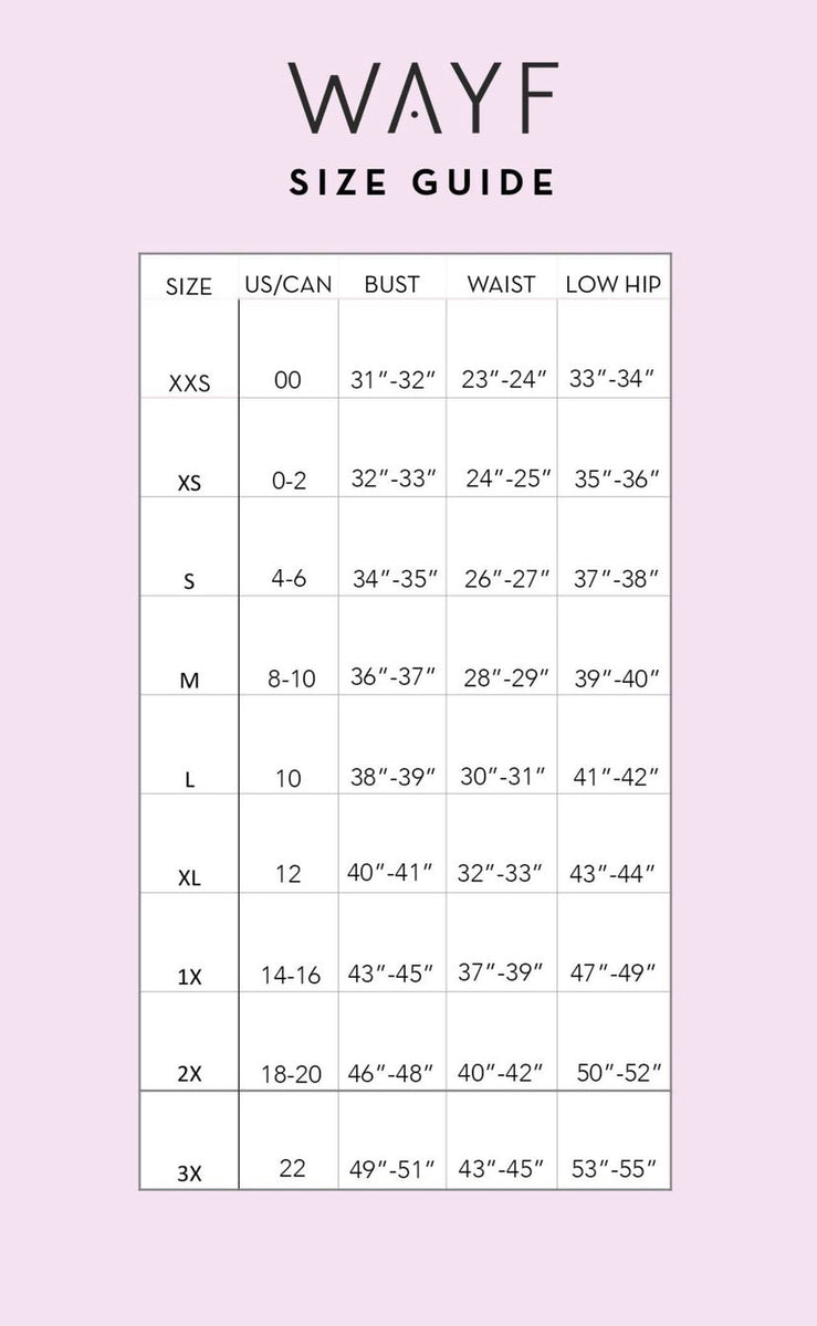 SIZE CHART- SIZE DOWN IF IN BETWEEN SIZES