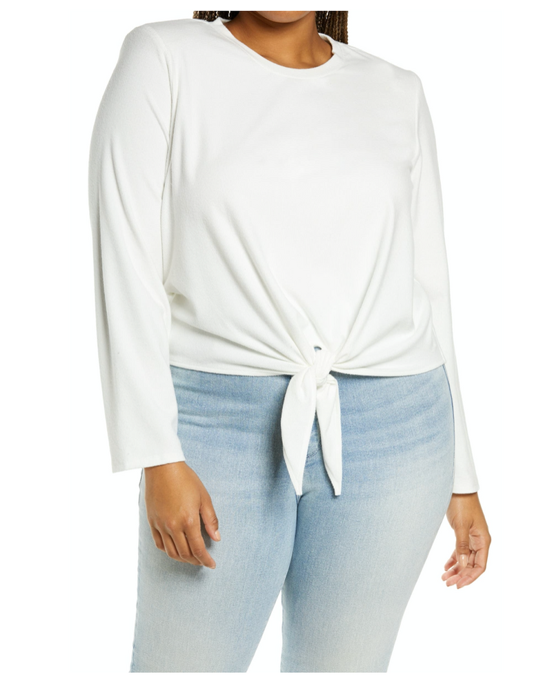 ASHLAND PADDED SHOULDER TOP