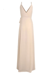 Bridesmaids Dress FRONT SLIT WRAP GOWN Purple