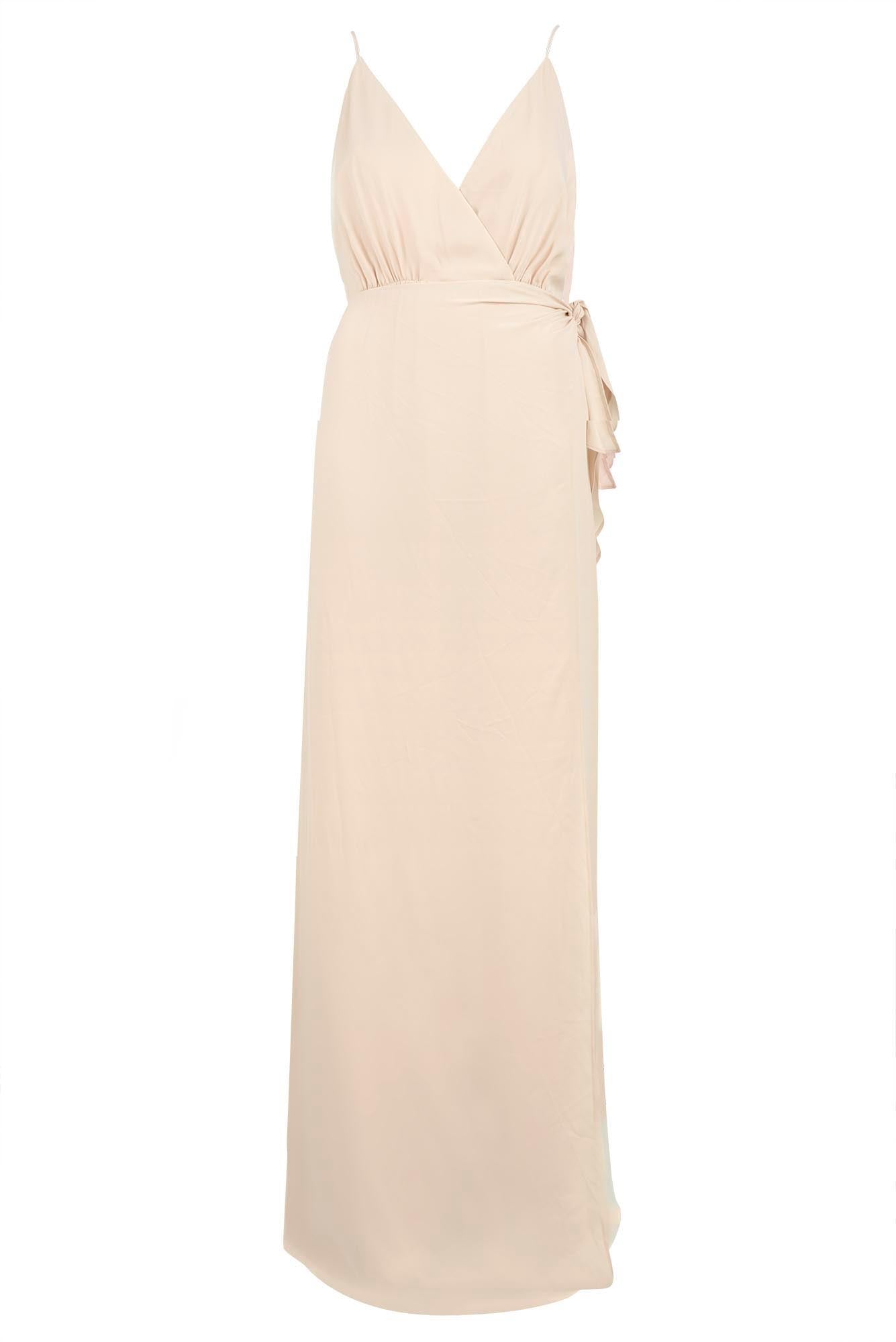 bridesmaids dress georgette cami in champaign color